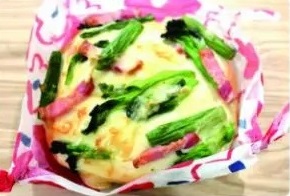 菜の花とアスパラガスの豆腐パン 豆富工房仁徳 大阪府堺市で豆腐 豆乳 油揚げを製造販売 高丸食品